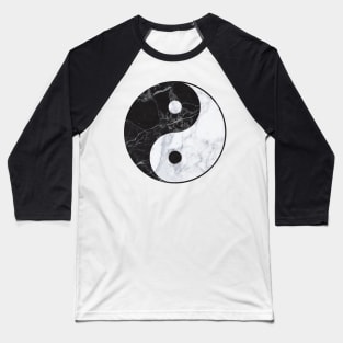 Marble Yin Yang Baseball T-Shirt